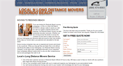 Desktop Screenshot of locallongdistancemoversredondobeach.com